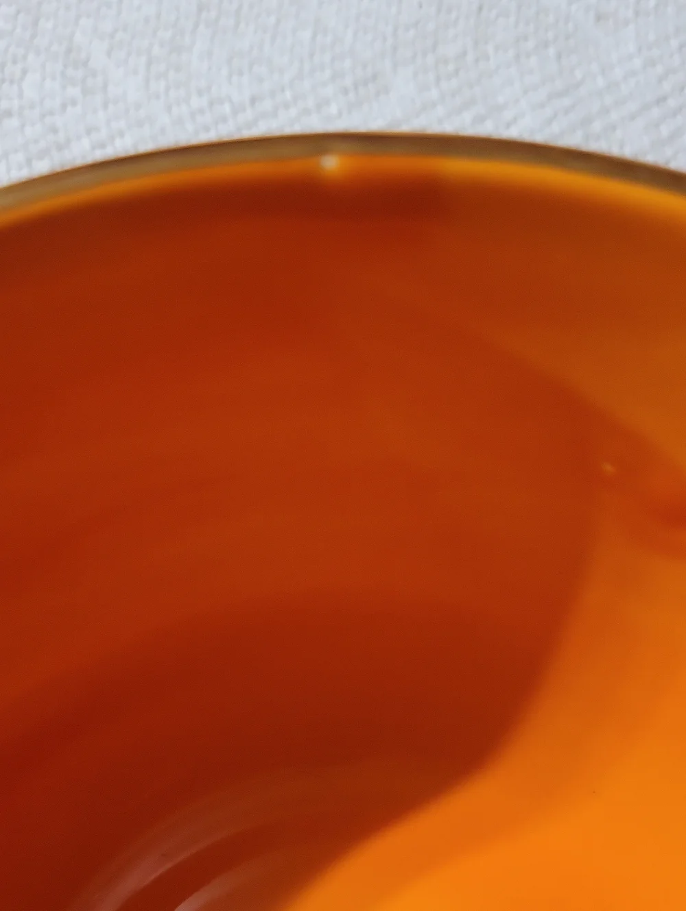 Trick Or Treat Boo Ceramic Halloween Orange Black Candy Bowl Gold Rim